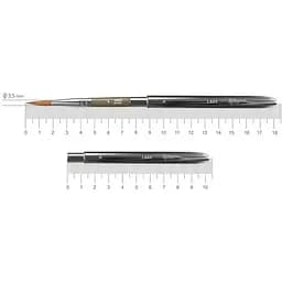 Пензель мікс соболь/синтетика круглий TRAVEL BRUSH LAKE 178 № 6 коротка ручка Rosa