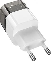 Адаптер питания - зарядное устройство Hoco C125a 25 W 1 USB-C прозрачный черный