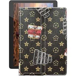 Чохол StatusCASE з екошкіри для планшету Bravis NB961 9.6 Луі-Вітон-коричневий