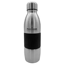 Термос-бутылка Maxmark, 500 мл, металлик с черным (MK-BTL5500BK)