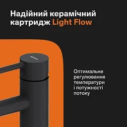 Змішувач для раковини високий Damixa Scandinavian Pure чорний 360250300 - мініатюра 3