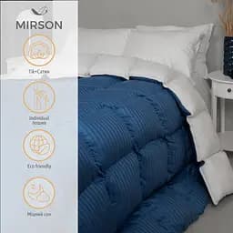 Ковдра пухова MirSon Valentino 031, полуторна, 205x140, блакитна (2200000003904) - мініатюра 2