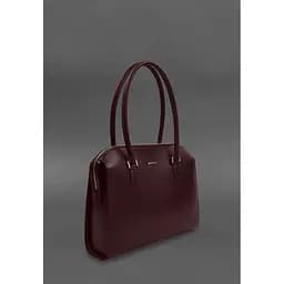 Жіноча шкіряна сумка Business бордовий Краст