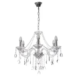 Люстра свічка Brille підвісна кришталева E14 60W (BCL-654S/6)