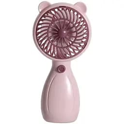 Портативный ручной вентилятор Handy Mini Fan JX-998 на аккумуляторе с ручкой мини ветродуйка 2,5Вт Pink