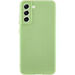 Чохол TPU Getman Liquid Silk Full Camera для Samsung Galaxy S21 Зелений / Pistachio