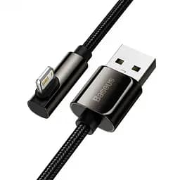Кабель Baseus Legend Series Elbow Fast Charging Data Cable USB to Lightning 2.4A 2m CALCS-А01 Black - мініатюра 2