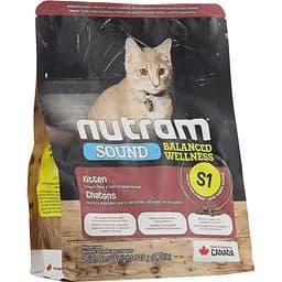 Сухой корм для котят Nutram - S1 Sound Balanced Wellness Kitten 340 г (67714980028)