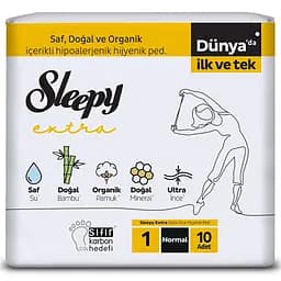 Прокладки гігієнічні Sleepy Extra Normal (240 мм) 5 крапель 10 шт. ультратонкі