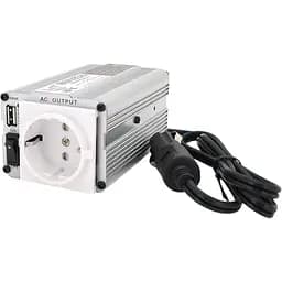 Инвертор напряжения Mervesan MSI-15012 ((150W)), 12/220V, approximated, 1Shuko, USB, клеммы + зажимы, Box, Q24