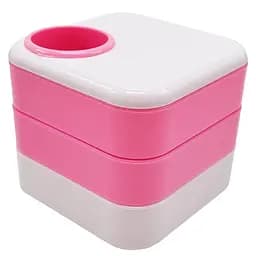 Склянка для ручок Color-it 568 пластикова 10х10х9 см рожева