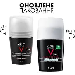 Дезодорант-антиперспірант для чоловіків Vichy Homme кульковий екстрасильної дії 50 мл (M6633420) - мініатюра 2