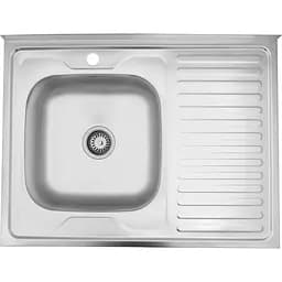 Кухонна мийка Kroner KRP Satin - 6080L (0,6 мм) (CV022825)