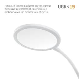 Настiльна лампа Videx LED VL-TF14W 20W 4100K біла (VL-TF14W) - мініатюра 5