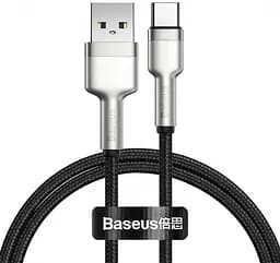 Кабель Baseus Cafule Series Metal Data Cable USB to Type-C 66W 1m Black
