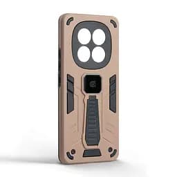Чехол для Xiaomi Redmi Note 15 4G/Note 15 5G Poco M8 5G, Proover, коричневый, с подставкой и магнитом, противоударный, ударопрочный, бронированный, панель-накладка, защита всего корпуса, термополиуретан (TPU) + поликарбонат (PC) - мініатюра 2