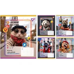 Упаковка зошитів Yes Cute animals учнівський загальний 15 шт./36 кл. (767731)
