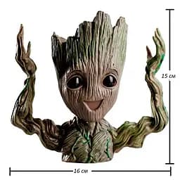 Горщик для квітів та канцелярії Грут Groot G4 + підставка пень - мініатюра 8