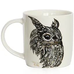 Чашка порцелянова GGP Бочка Animals Gold Сова 1вид 350 мл в Преміум упаковці NBone RX-N16870 (76020790/Сова)