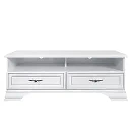 Тумба під телевізор ВМК (БРВ) Кентукі RTV2S Білий альпійський (GRB-1952)