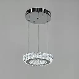 Елегантна люстра з підвісним кришталевим кільцем Ø 24 см | Арт. (T) C 126/1 (250) | Line F