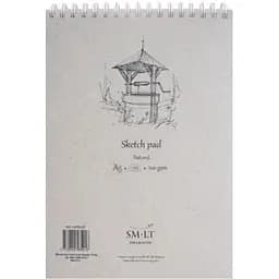 Альбом для ескізів на спіралі SM-LT Art А5 Authentic 100г/м2 70л натуральний колір