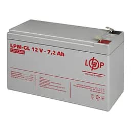 Аккумулятор гелевий LPM-GL 12V - 7.2 Ah