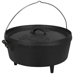 Котел с крышкой Bo-Camp Dutch Oven Cast Iron Black 31 см 5 л (DAS303290)