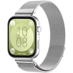 Миланский сетчатый ремешок Primolux для часов Huawei Watch Fit 3 Silver