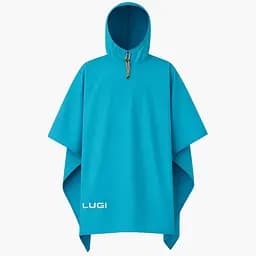 Захисний дощовик-пончо з капюшоном, блакитний LUGI LU-029BL