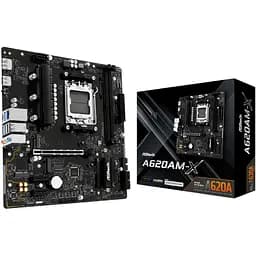 Материнська плата ASRock A620AM-X (AM5/A620A, 2xDDR5, PCIex16, DP/HDMI, 4xSATA, 2xM.2, 2.5GLan, 8ch, mATX) - мініатюра 5