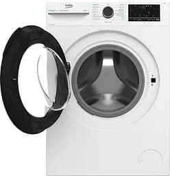 Beko Пральна машина Beko фронтальна, 8кг, 1400, A, 55см, дисплей, інвертор, пара, білий - мініатюра 4