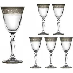 Набір келихів для напоїв Lora Версаль 255 мл 6 шт. Brass NGC46SETGLASS