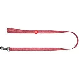 Повідець для собак Waudog Re-cotton, світловідбивний, M, 150х2 см, червоний - мініатюра 2