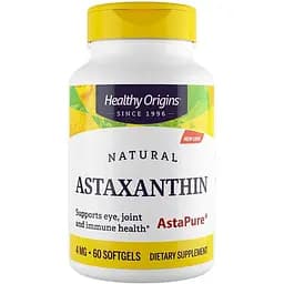 Астаксантин Healthy Origins Astaxanthin 4 мг 60 капсули