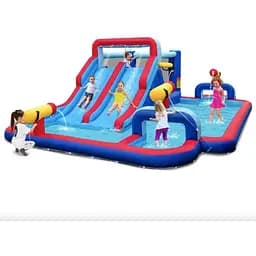 Надувний парк Costway Fun Kids із водними гірками (без вентилятора) - мініатюра 2