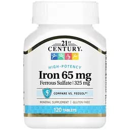 Залізо 21st Iron Century 65 мг 120 таблеток