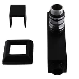 Набір кутових кранів Solomon LUX 8888-CUBE 1/2" із американкою Black 30412 - мініатюра 7