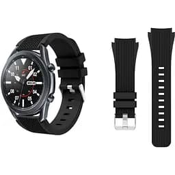 Чорний ремінець Plix для смарт-годинника Samsung Galaxy Watch 3 45mm SM-R840NZKASEK - чорний (WB957000)