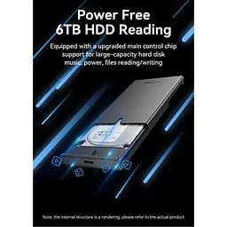 Кишеня зовнішня Vention 2.5" HDD/SSD USB 3.0 Micro-B Black (KPAB0) - мініатюра 5