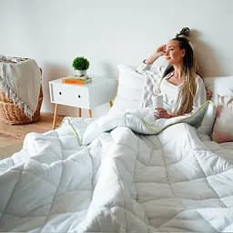 Уцінка. Ковдра дитяча MirSon EcoSilk №002 антиалергенна демісезонна 110x140 см біла (8062540) - мініатюра 8