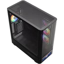 Корпус ModeCom VOLCANO AQ500 ARGB MIDI FRONT LCD 6,2” 4x120mm fans BLACK без БЖ ATX - мініатюра 8