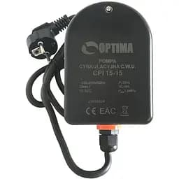Насос рециркуляційний Optima CPI 15-15 84 мм + кабель з вилкою - мініатюра 2