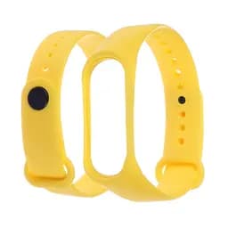 Силиконовый ремешок для Xiaomi Mi Band 3/4, 09 желтый