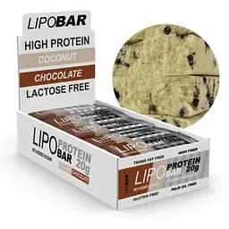 Батончик Lipo Bar Coconut With Chocolate Crisps 20 шт. x 50 г - мініатюра 2