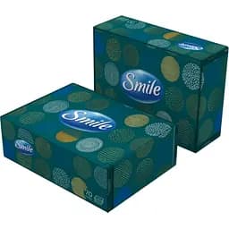Серветки косметичні тришарові Smile білі 70 шт. в асортименті - мініатюра 2