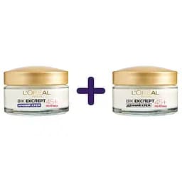 Набір: нічний крем для обличчя L'Oreal Paris Вік експерт 45+ Ліфтинг-догляд проти зморщок 50 мл  + денний крем для обличчя L'Oreal Paris Вік експерт 45+ Ліфтинг-догляд проти зморщок 50 мл