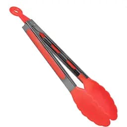 Сервировочные кулинарные щипцы для салата (щипцы на кухню), красный