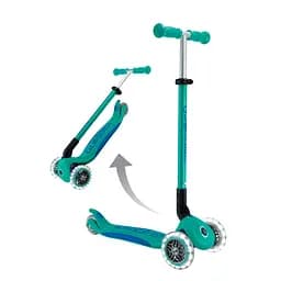Самокат Globber Elite Lights колеса з підсвіткою 50 кг смарагдово-зелений (439-607-3) - мініатюра 10