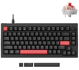 Клавіатура Lemokey X4 84Key Keychron Red USB-A QMK/VIA Hot-Swap EN/UKR RGB Black (X4-H1-UA)